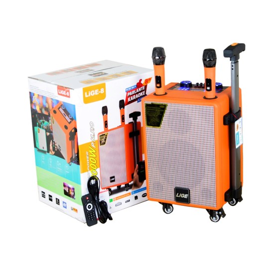 Ailiang Portable Wireless Speaker LiGE-8 with Mic Orange